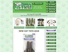 Tablet Screenshot of fromthefieldpet.com